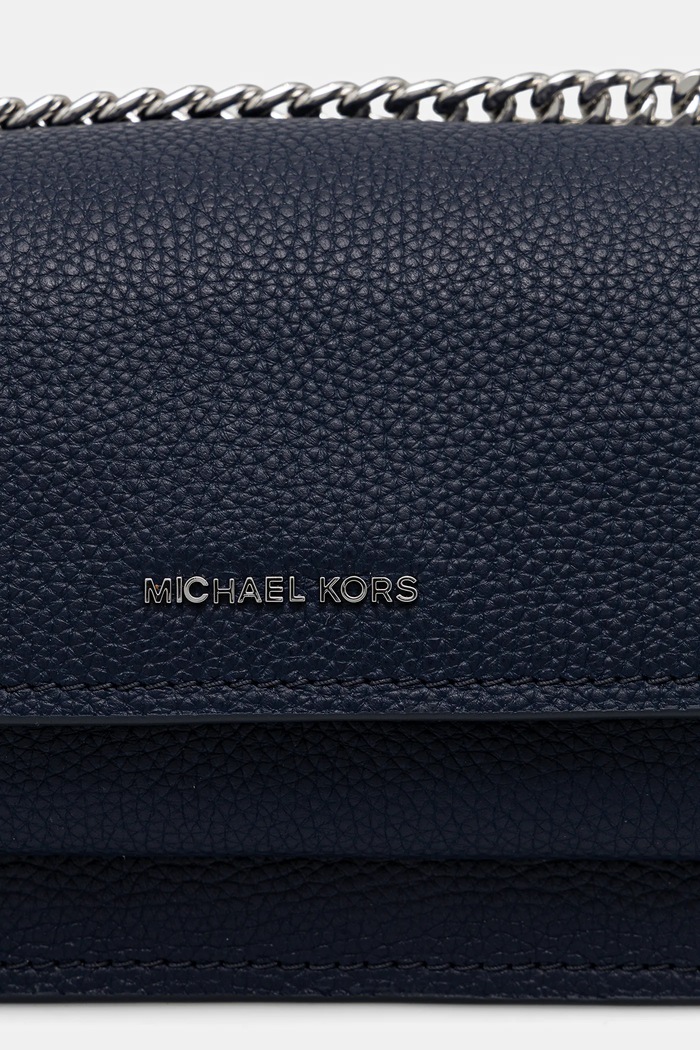 Usnjena torbica MICHAEL Michael Kors modra 32T4SC7C1T