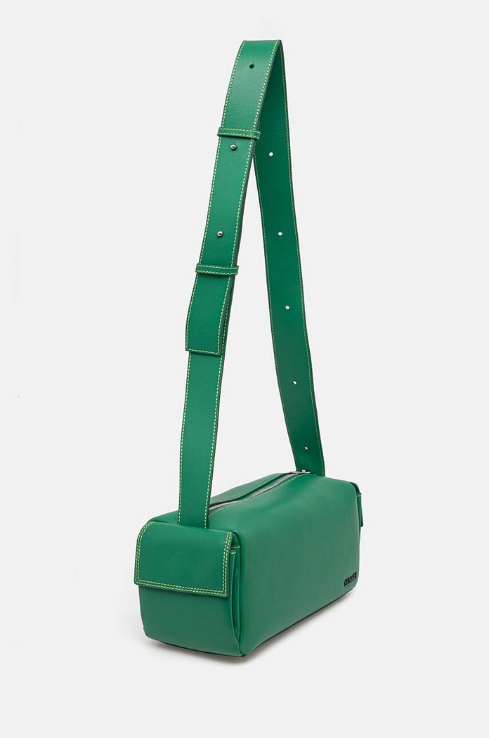 Sunnei torebka skórzana MACCWBAG002 zielony AW24