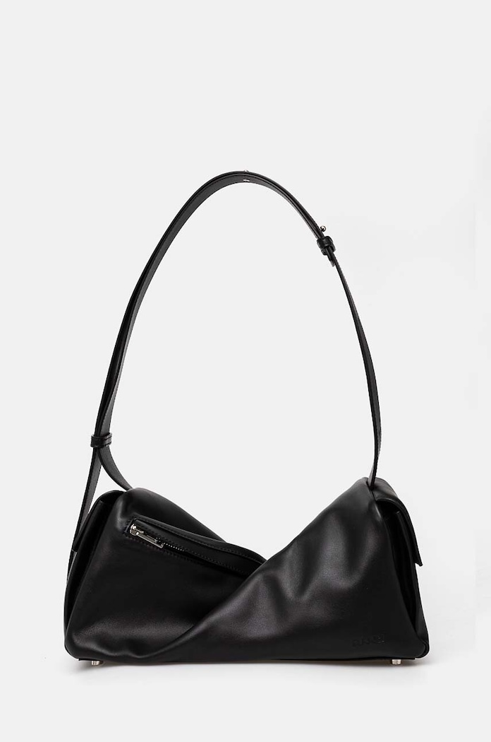 Kožená kabelka Sunnei usňová koža čierna CACCWBAG002