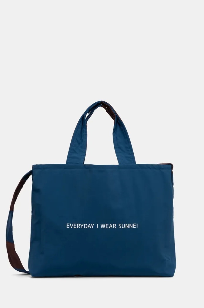 Sunnei torebka dwustronna wzorzyste niebieski ACCXBAG059