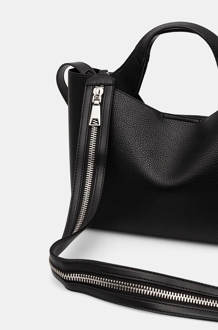 Accesorii DKNY geantă crossbody pentru femei cu imitație de piele R43DYG33 negru
