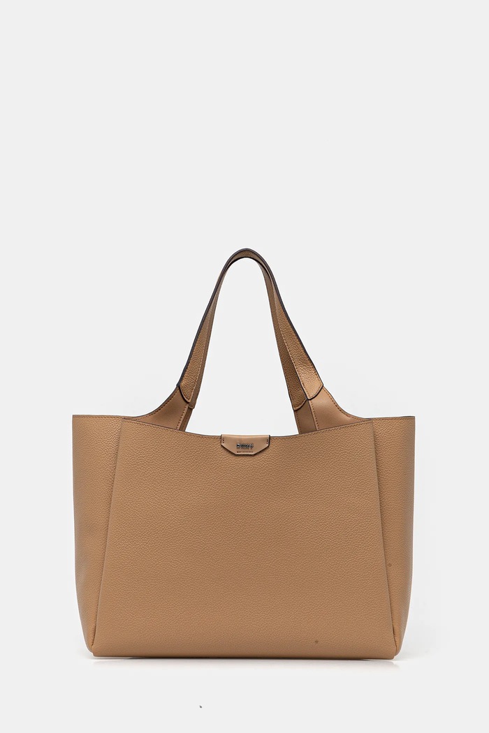 DKNY shopper γυναικεία απομίμηση λείου δέρματος μπεζ R43AYG32