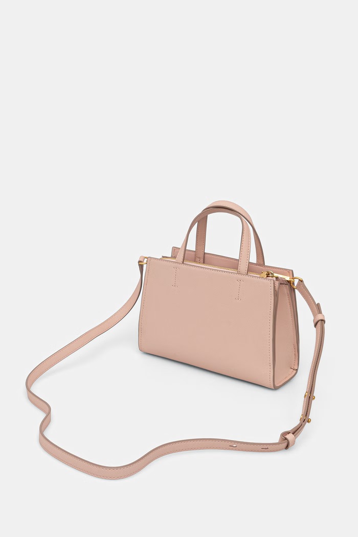 DKNY torebka crossbody damska skórzana różowy R43EYG56