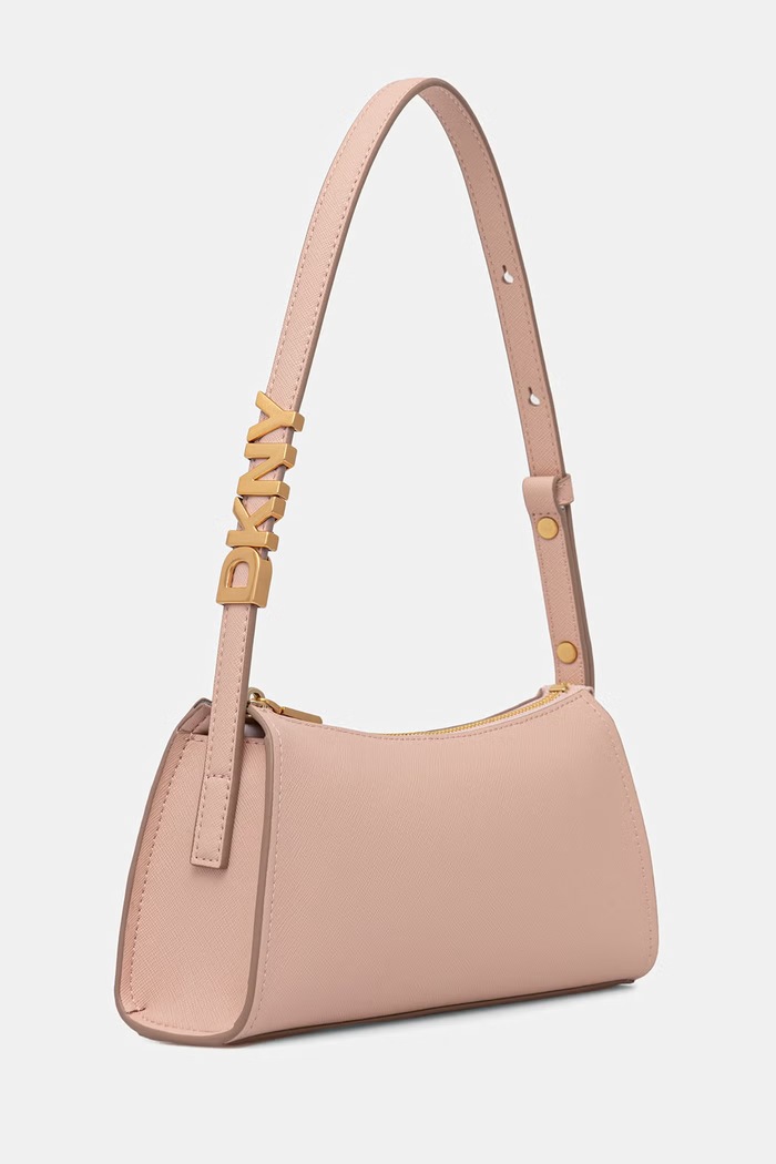 DKNY torebka bagietka damska skórzana R433YG57 różowy SS26