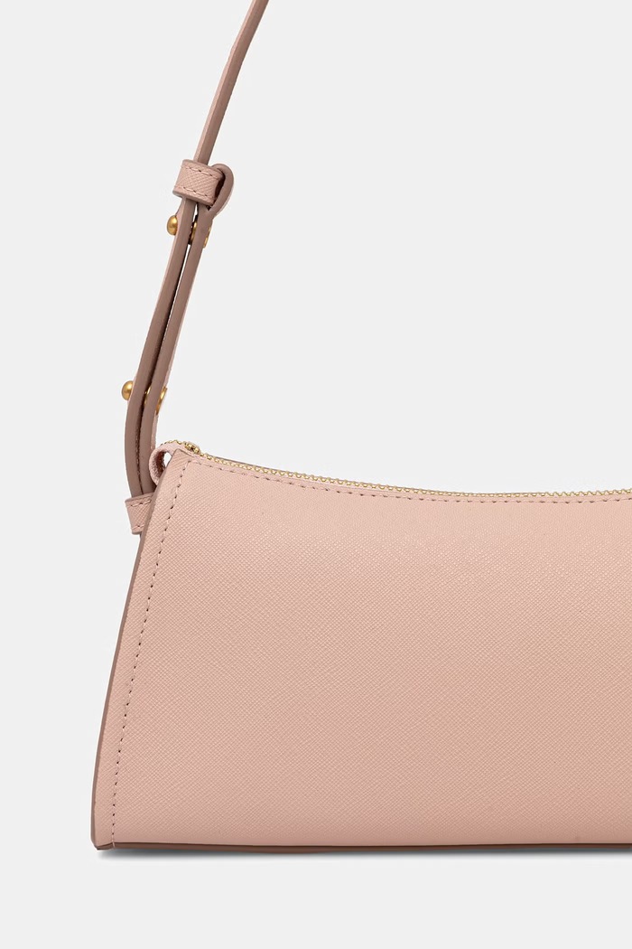 Akcesoria DKNY torebka bagietka damska skórzana R433YG57 różowy