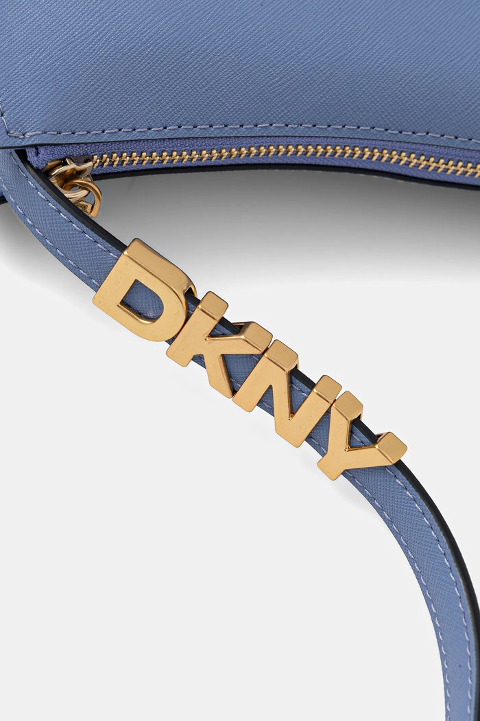 Kožená kabelka Dkny modrá R433YG57