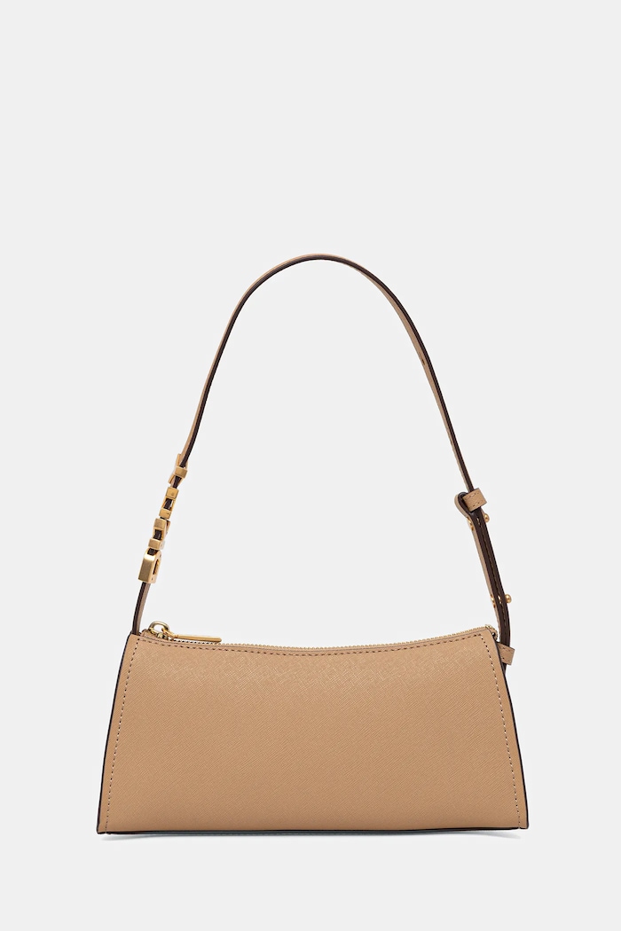 DKNY geantă baguette pentru femei din piele bej R433YG57