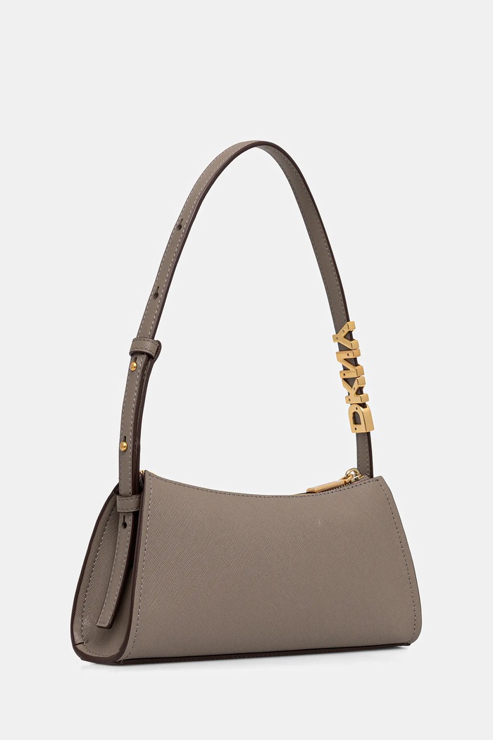 Kožená kabelka Dkny R433YG57 béžová SS26