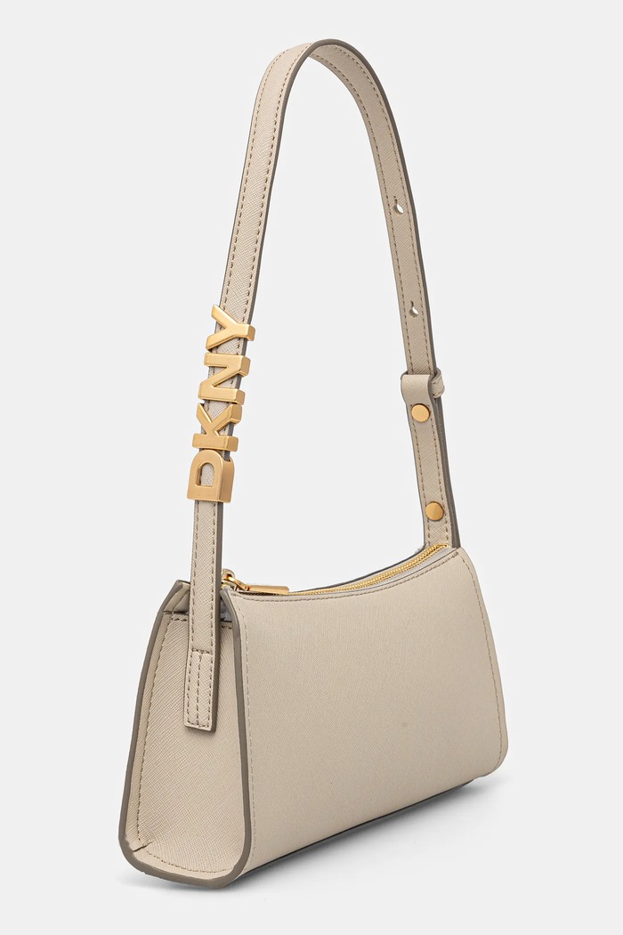 DKNY torebka bagietka damska skórzana R433YG57 beżowy SS26