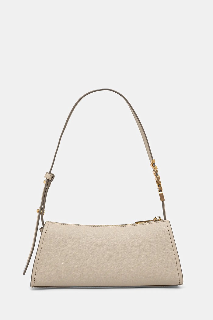 Akcesoria DKNY torebka bagietka damska skórzana R433YG57 beżowy