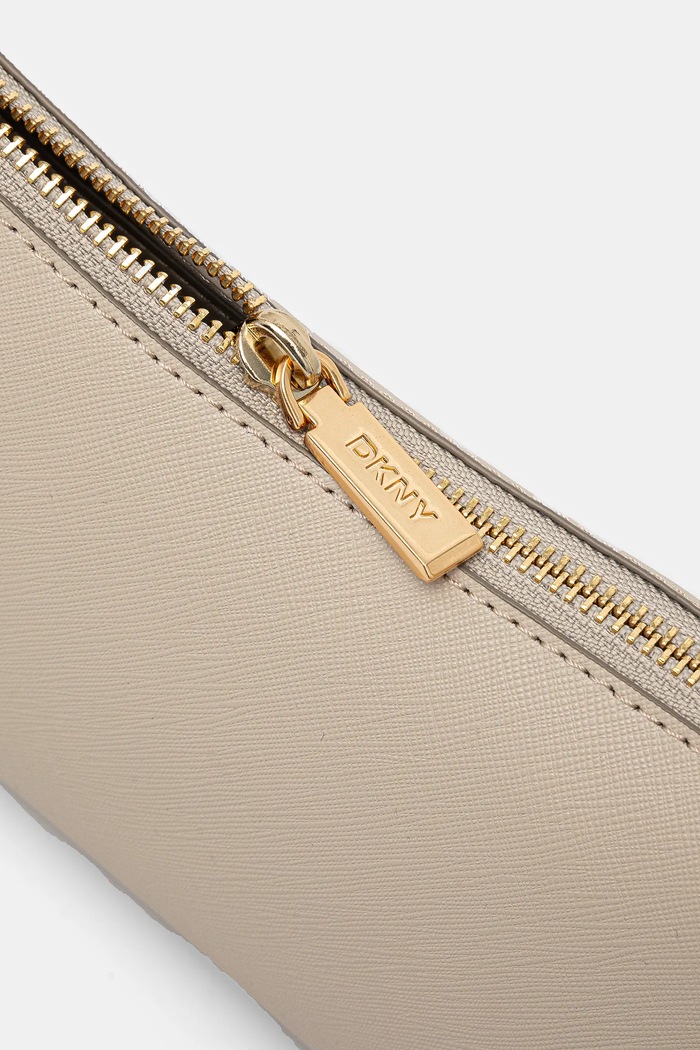 DKNY torebka bagietka damska skórzana R433YG57 beżowy