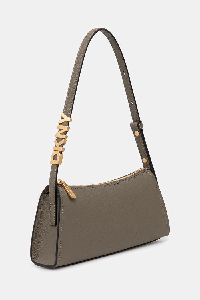 DKNY torebka bagietka damska skórzana R433YG57 zielony SS26