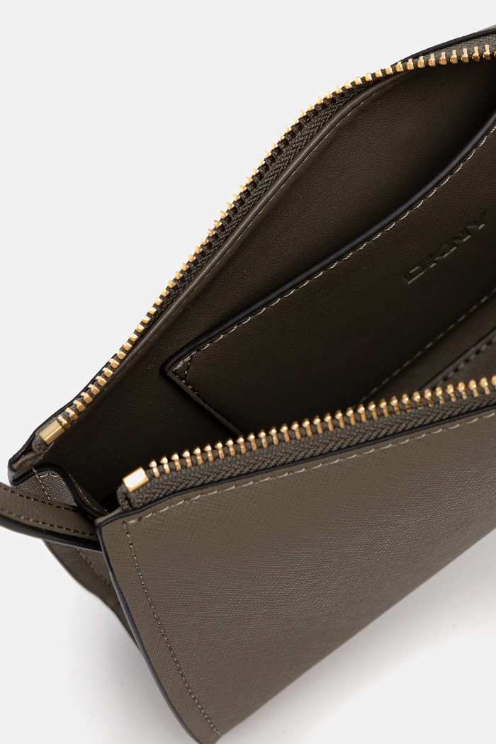 DKNY torebka bagietka damska skórzana R433YG57 zielony