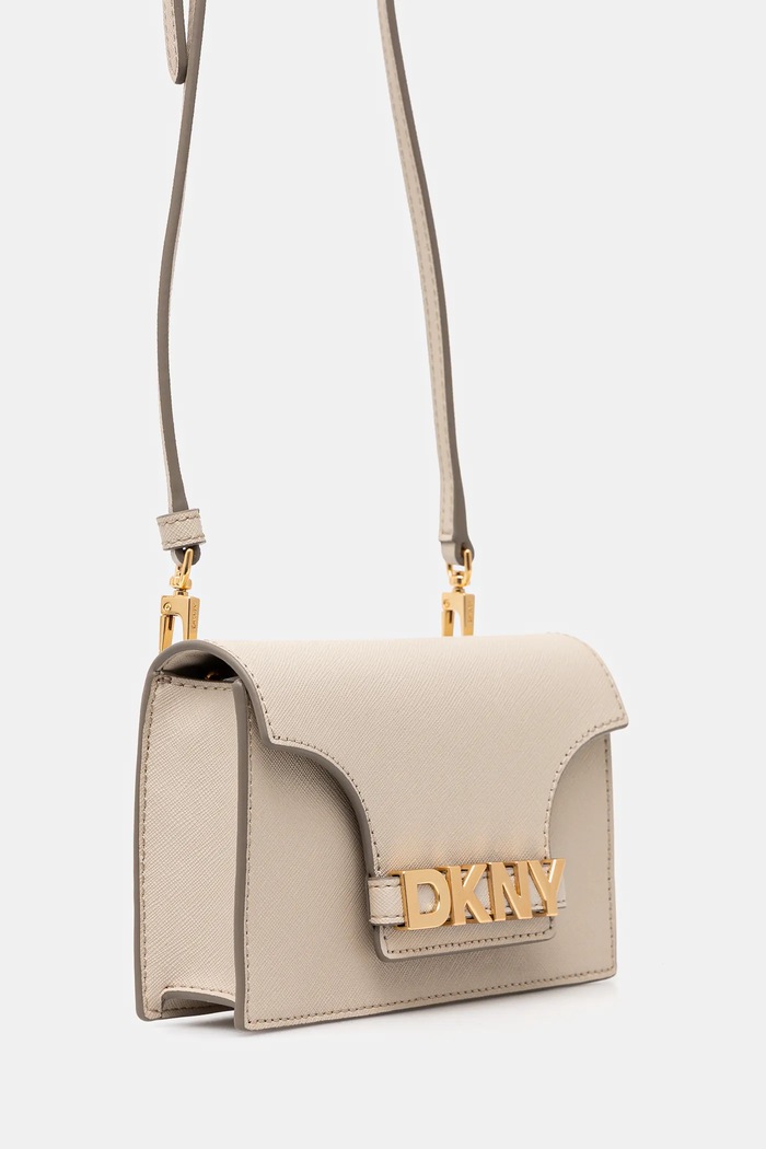 Δερμάτινη τσάντα Dkny R435OG58 μπεζ SS25