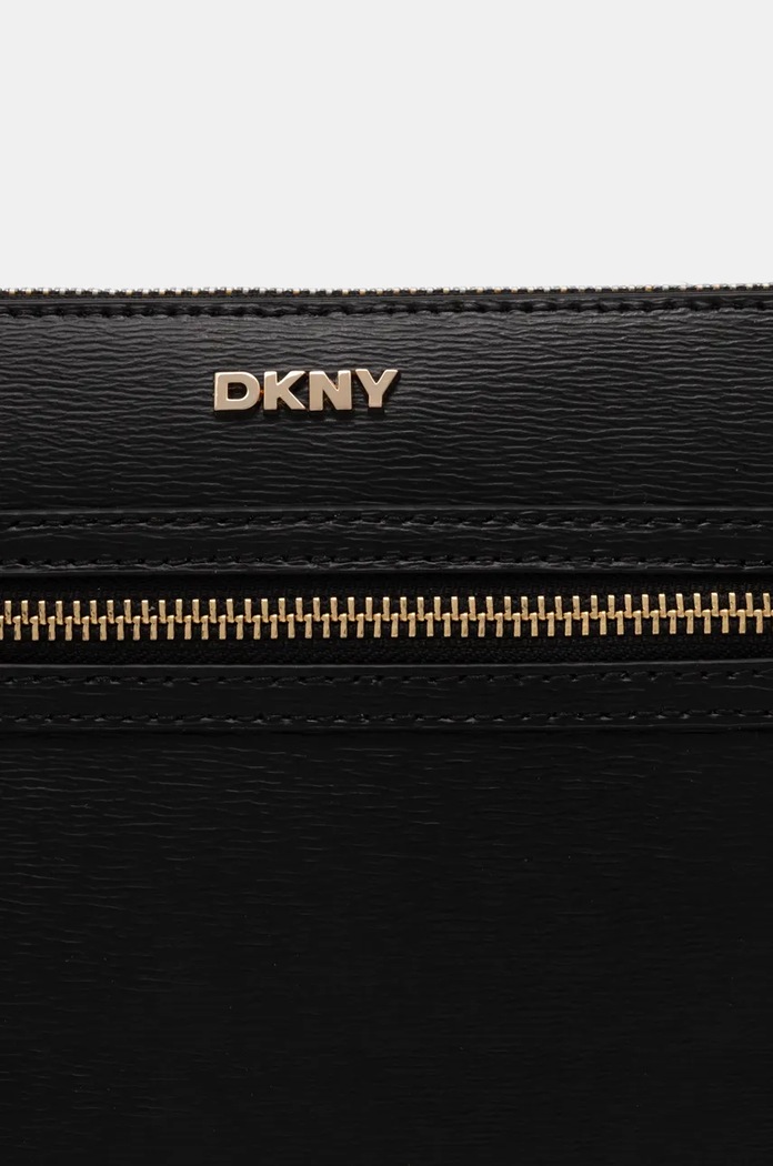 Usnjena torbica Dkny R42EKE17 črna
