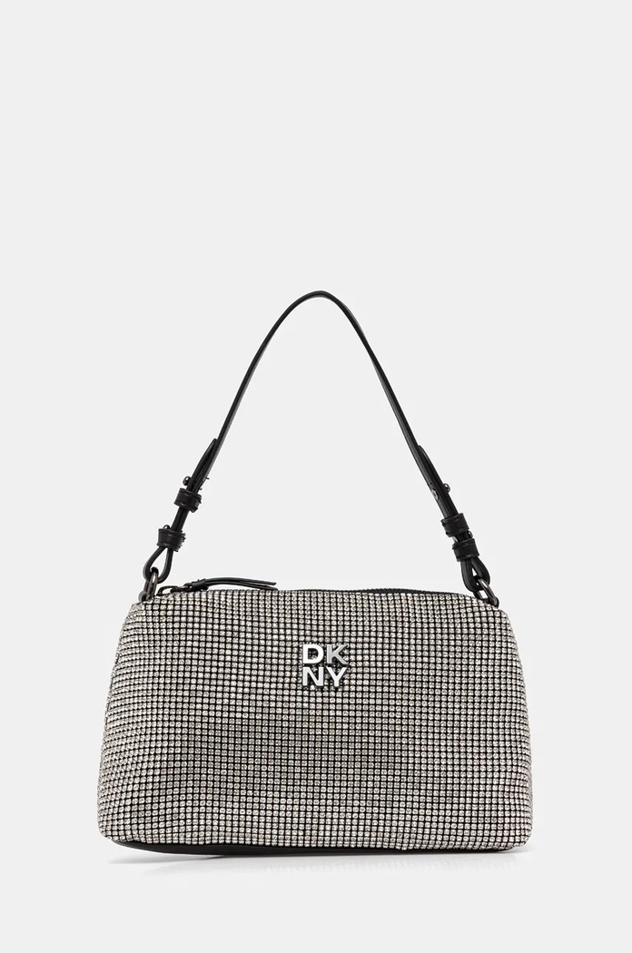 Dkny torebka aplikacja srebrny R433QE54
