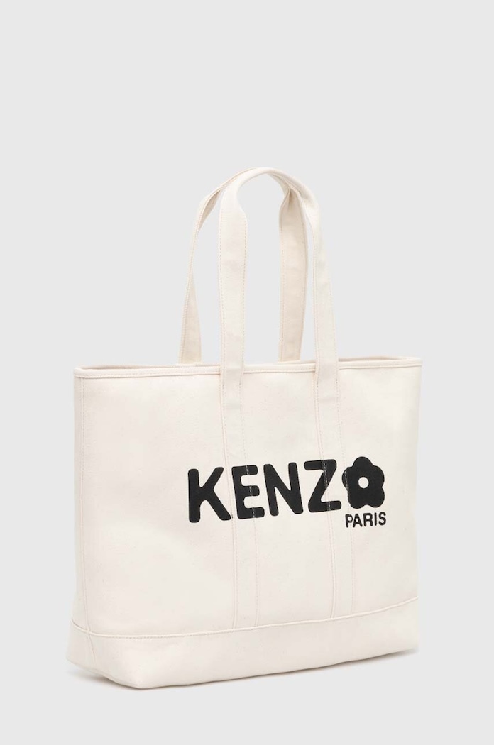 Βαμβακερή τσάντα Kenzo Utility Large Tote Bag FE68SA911F36.03 μπεζ AW24