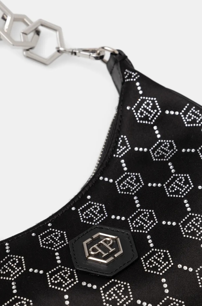 Τσάντα Philipp Plein μαύρο AADA.WBA2028.PTE028N