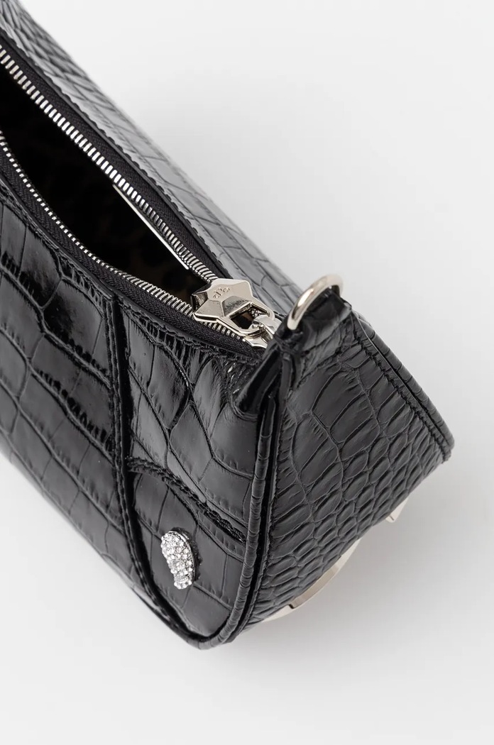 Δερμάτινη τσάντα Philipp Plein μαύρο AADA.WBA2034.PLE009N
