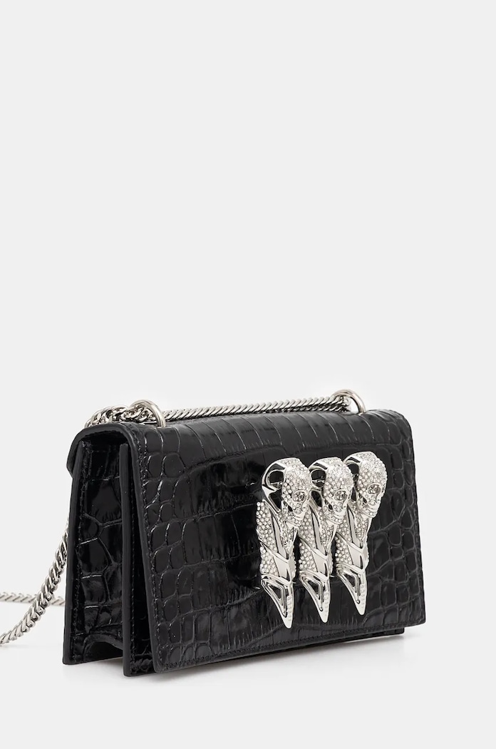 Kožená kabelka Philipp Plein AADA.WBA2056.PLE010N černá AW24