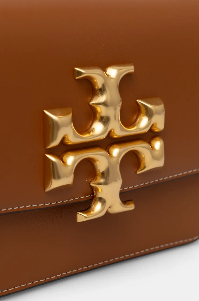 Δερμάτινη τσάντα Tory Burch Eleanor 73589.201 καφέ