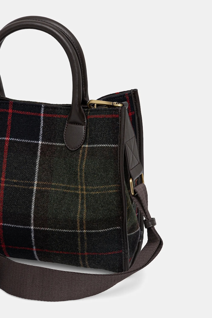 Accesorii Barbour geantă de mână cu amestec de lână LBA0423 verde