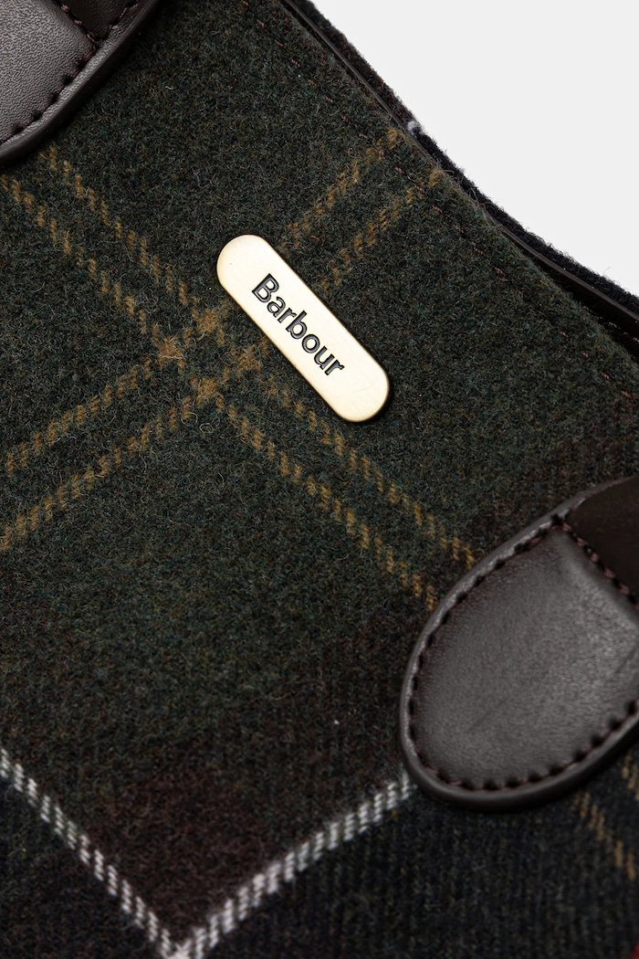 Barbour geantă de mână cu amestec de lână verde LBA0423