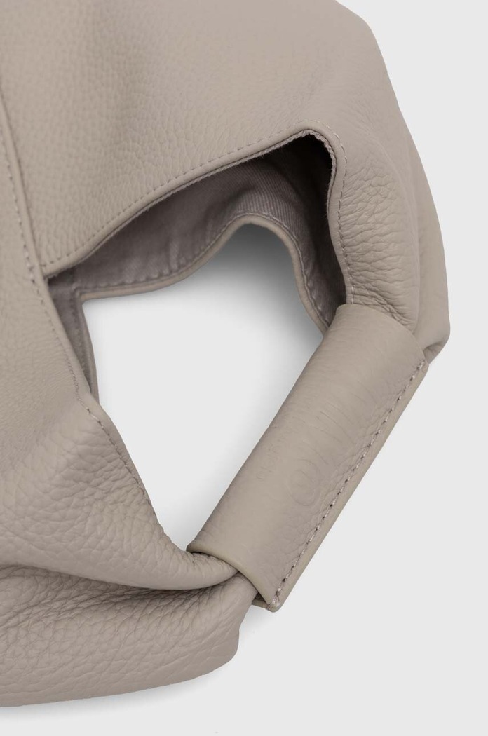 Кожена чанта MM6 Maison Margiela сив SB6WD0013.P4344