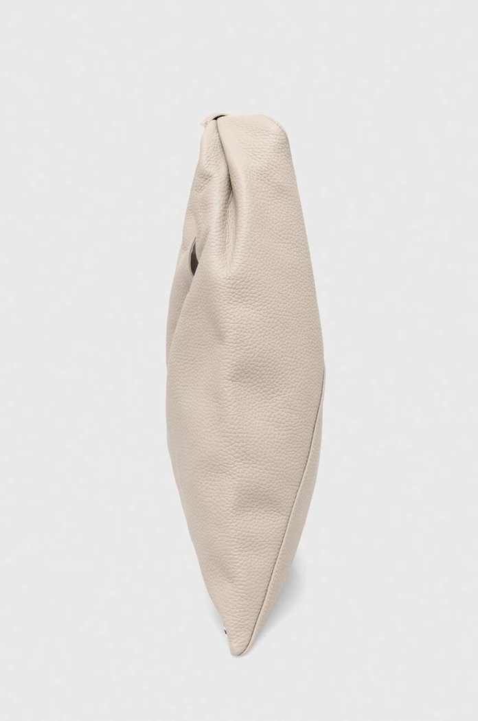 Kožená kabelka MM6 Maison Margiela S54WD0043.P4344 šedá AA00