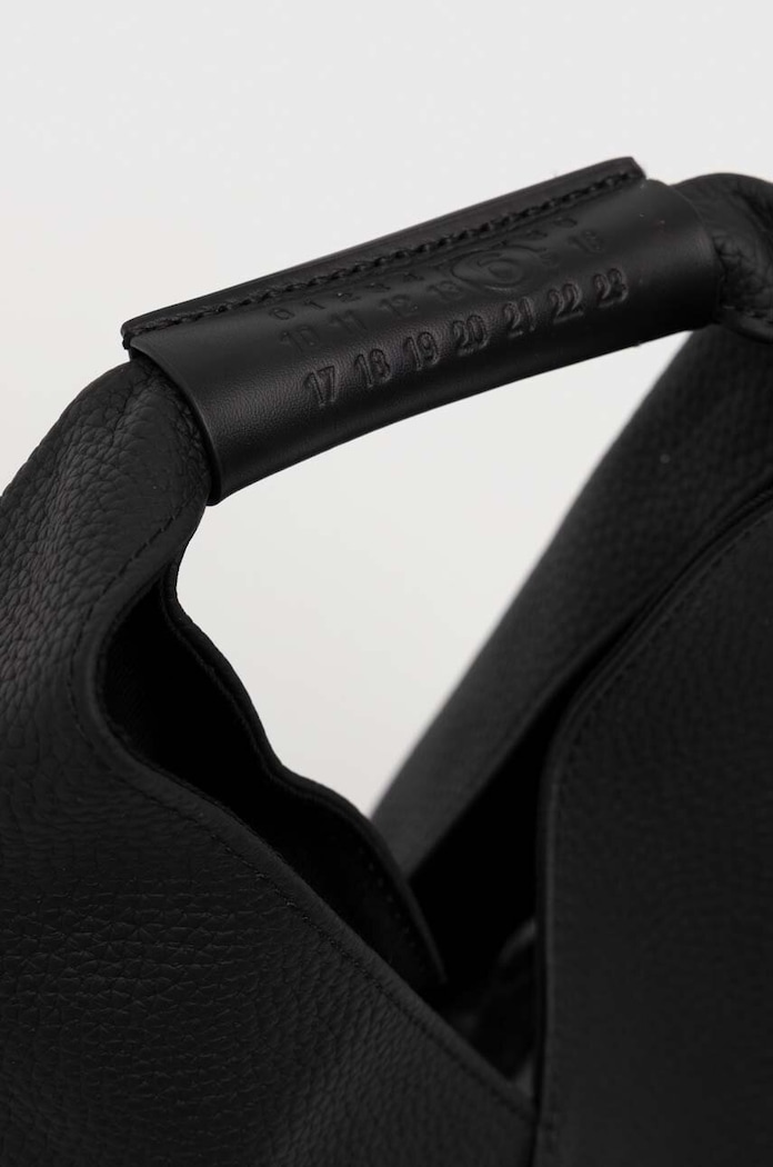 Kožená kabelka MM6 Maison Margiela černá S54WD0043.P5691