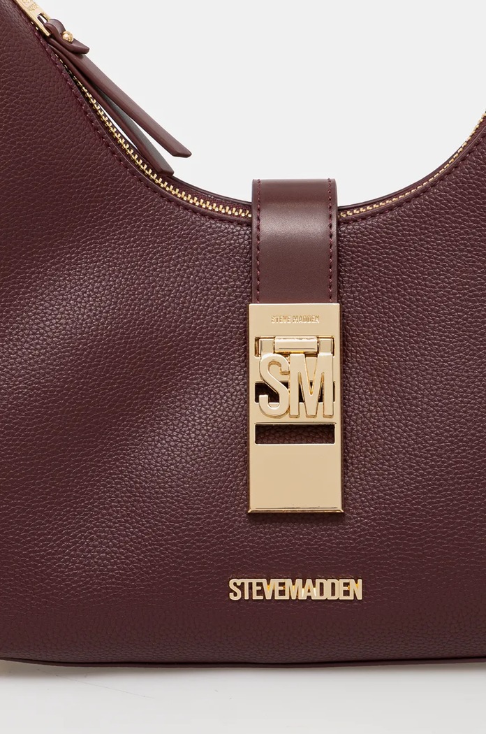 Steve Madden hobo bag pentru femei cu imitație de piele Bovie burgundia SM13001510