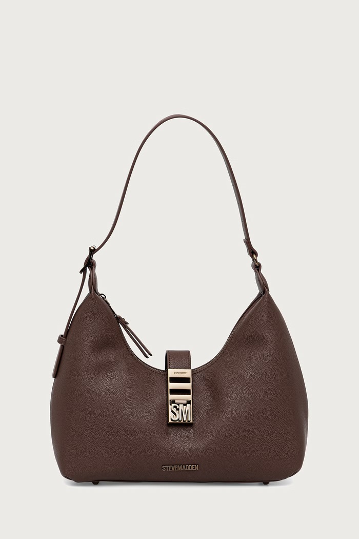 Steve Madden Torebka hobo damska z imitacji skóry Bovie brązowy SM13001510