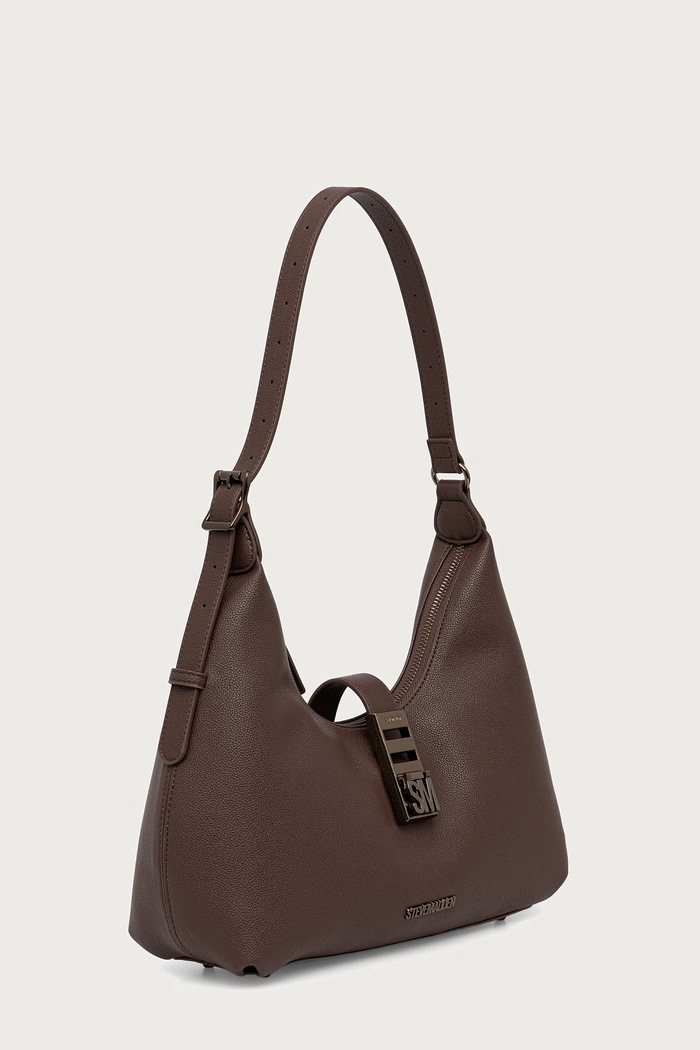 Steve Madden Torebka hobo damska z imitacji skóry Bovie SM13001510 brązowy AA00