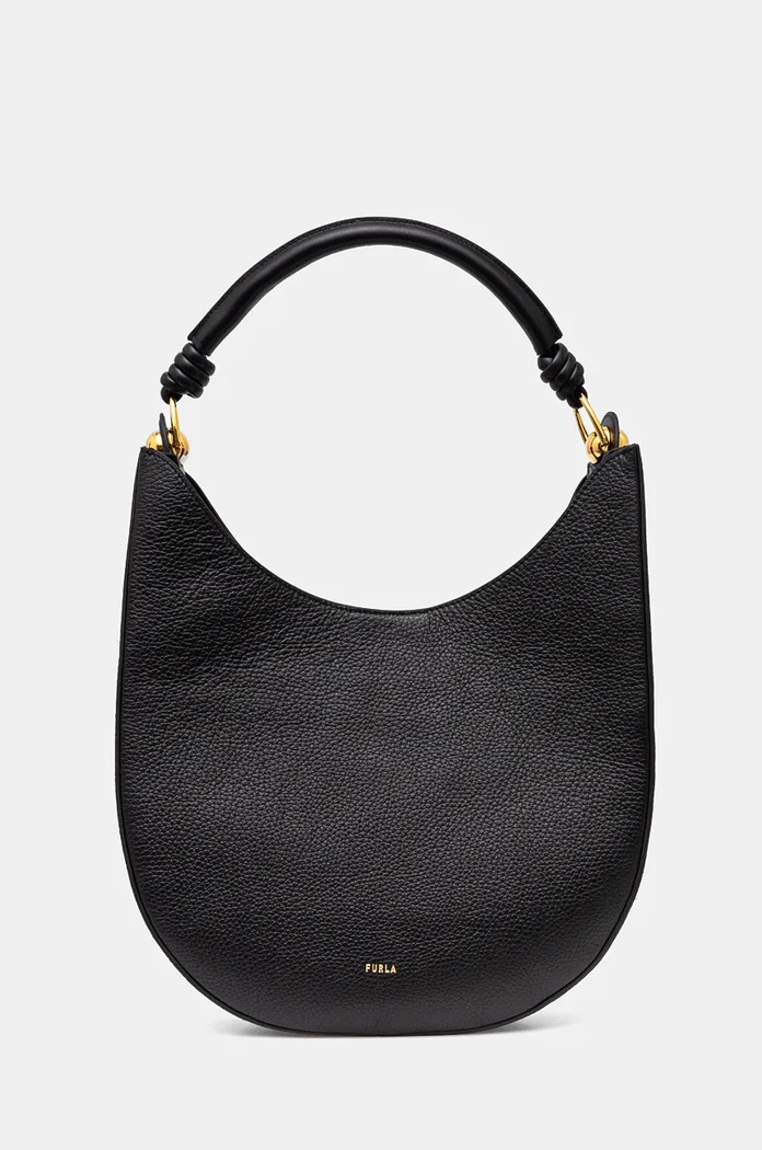 Kožená kabelka Furla přírodní kůže černá WB01358.BX0176.O6000