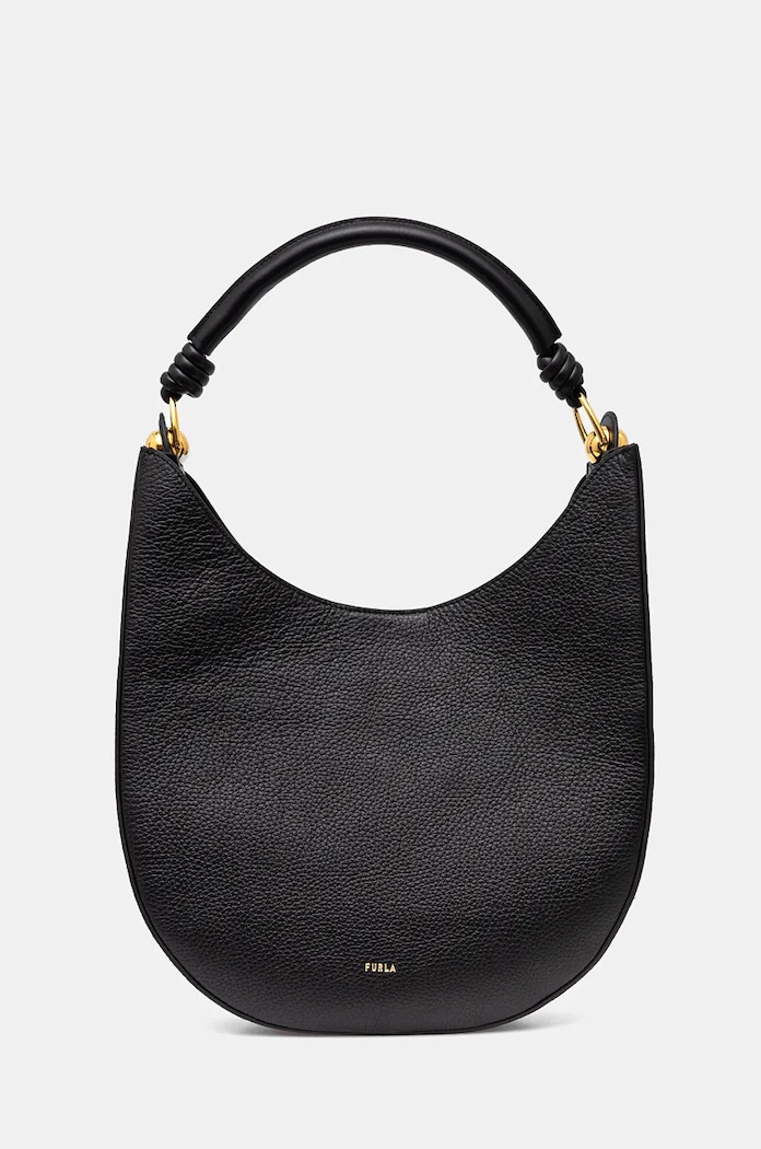 Kožená kabelka Furla přírodní kůže černá WB01358.BX0176.O6000