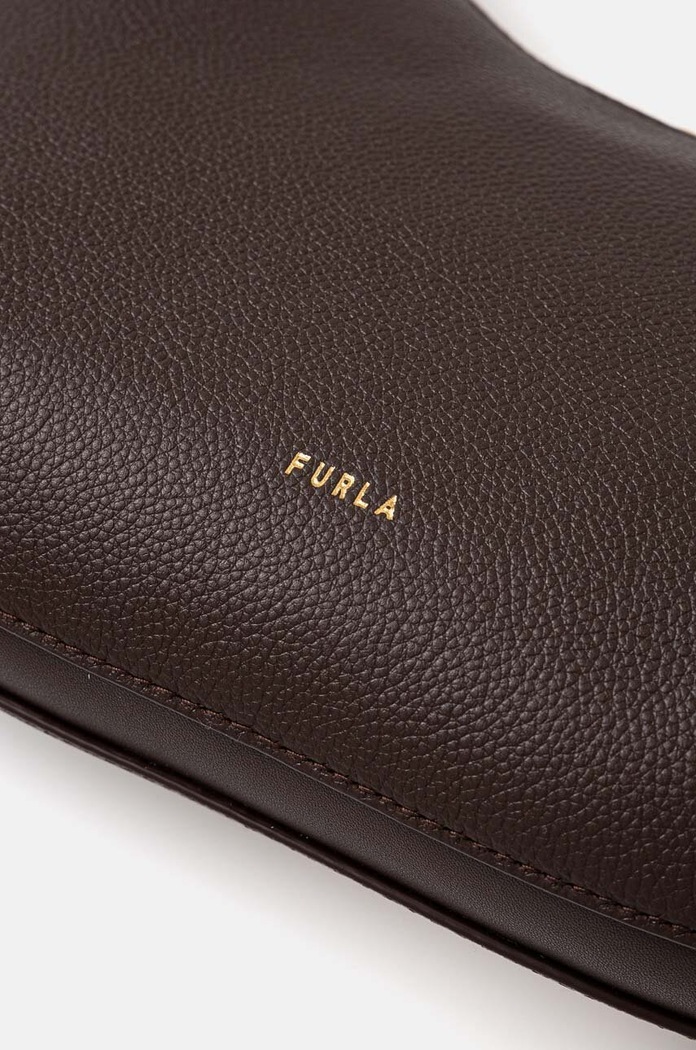 Kožená kabelka Furla hnědá WB01500.BX3353.2460S