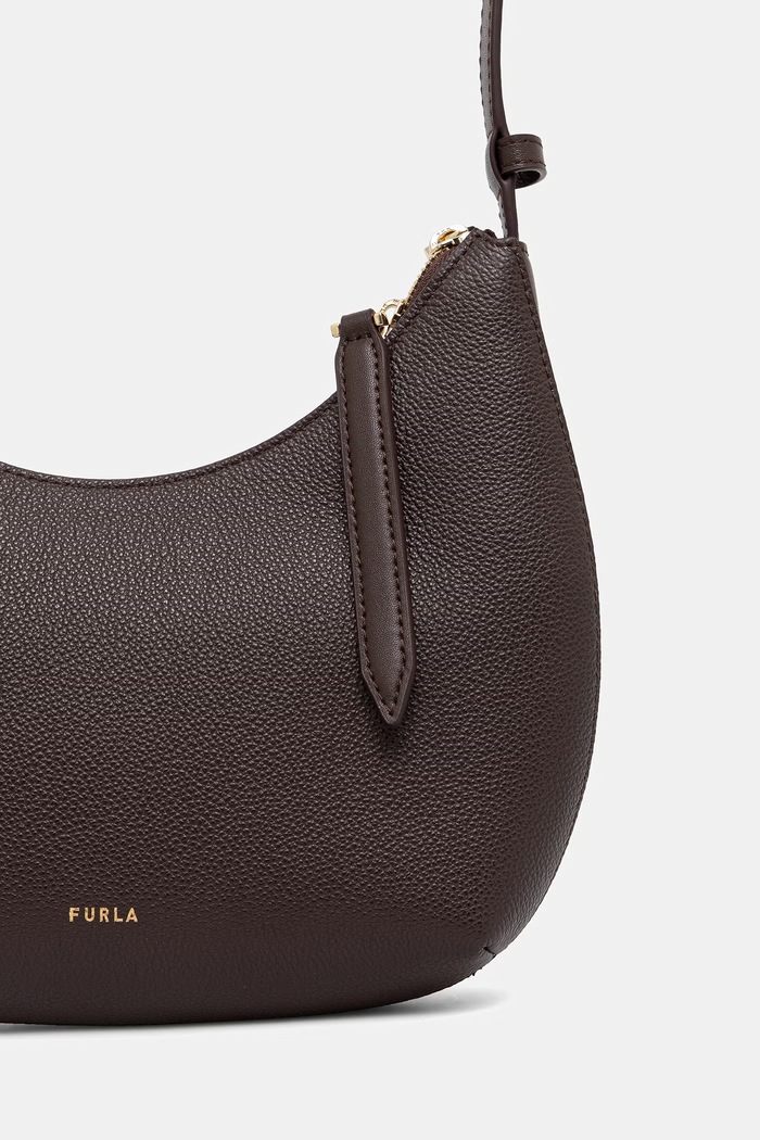 Dodaci Furla crossbody torba za žene kožna Goccia S Shoulder Bag WB01500.BX3353.2460S smeđa