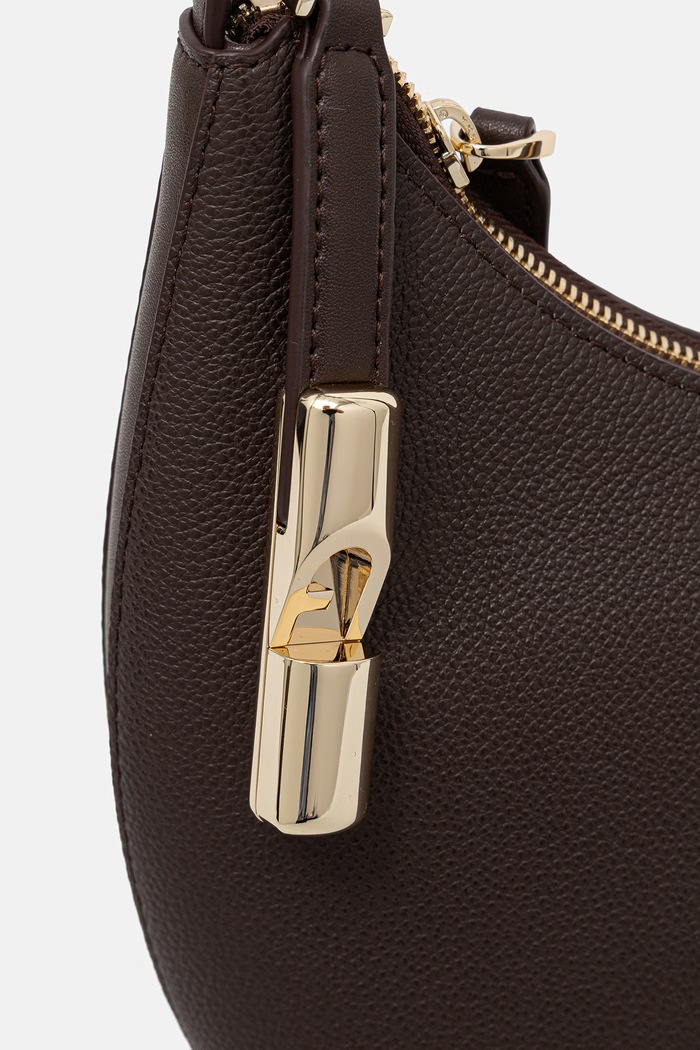 Furla crossbody torba za žene kožna Goccia S Shoulder Bag smeđa WB01500.BX3353.2460S