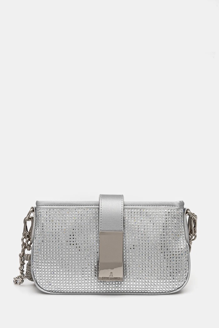 Kabelka Steve Madden Binez hladký šedá SM13001623