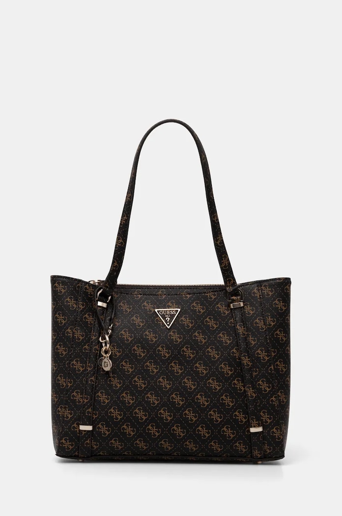 Τσάντα Guess συνθετικό καφέ HWEQG9.51023