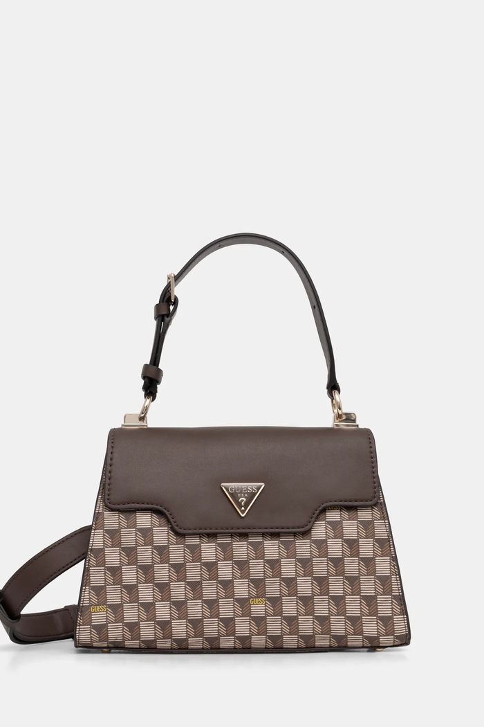 Kabelka Guess vzorovaný hnědá HWJT93.44200