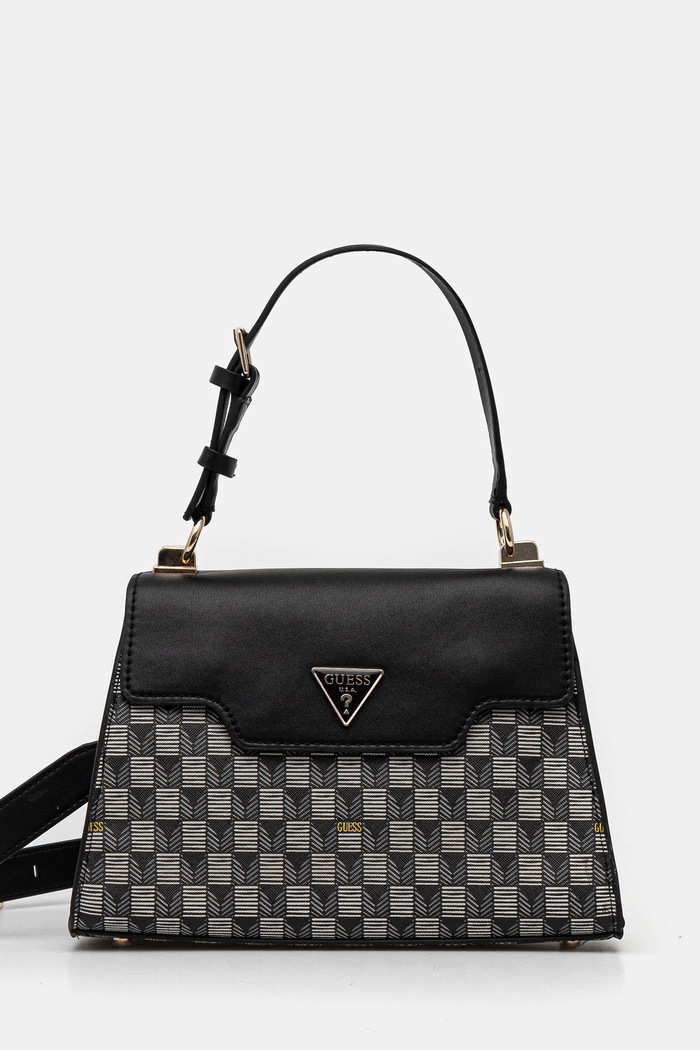 Kabelka Guess vzorovaný černá HWJT93.44200