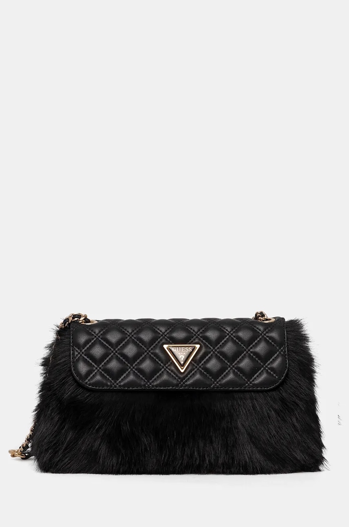 Kabelka Guess LISE vzorovaný černá HWQF93.52210