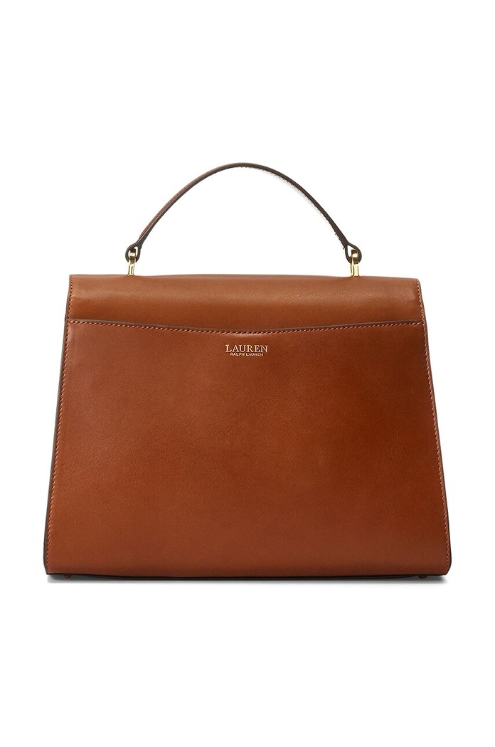 Kožená kabelka Lauren Ralph Lauren 431915781 hnědá AW24