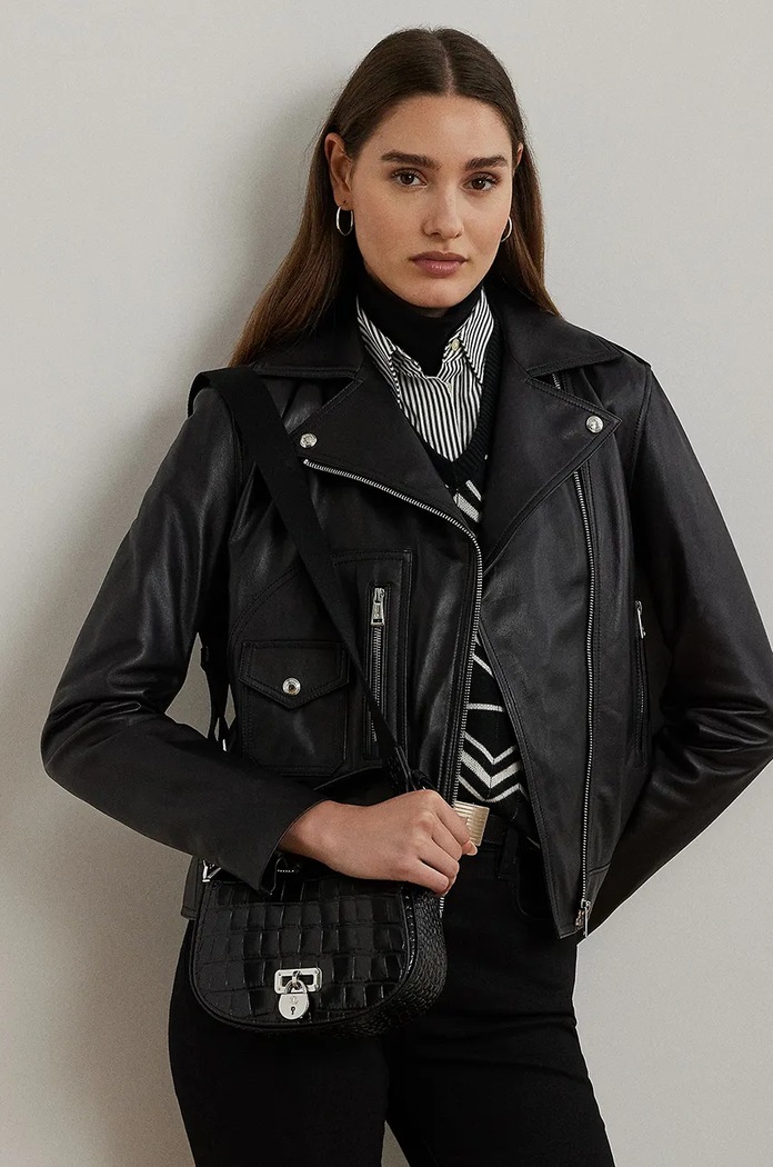 Кожена чанта Lauren Ralph Lauren 431942192