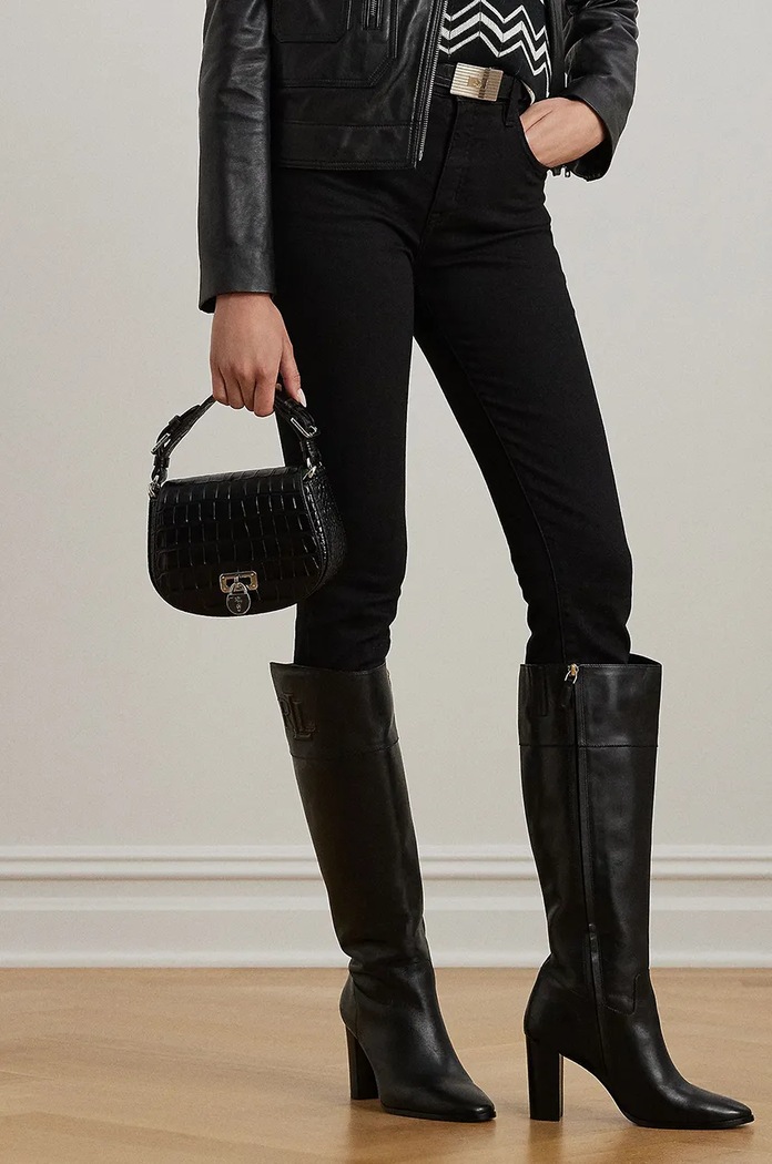 Кожена чанта Lauren Ralph Lauren 431942192