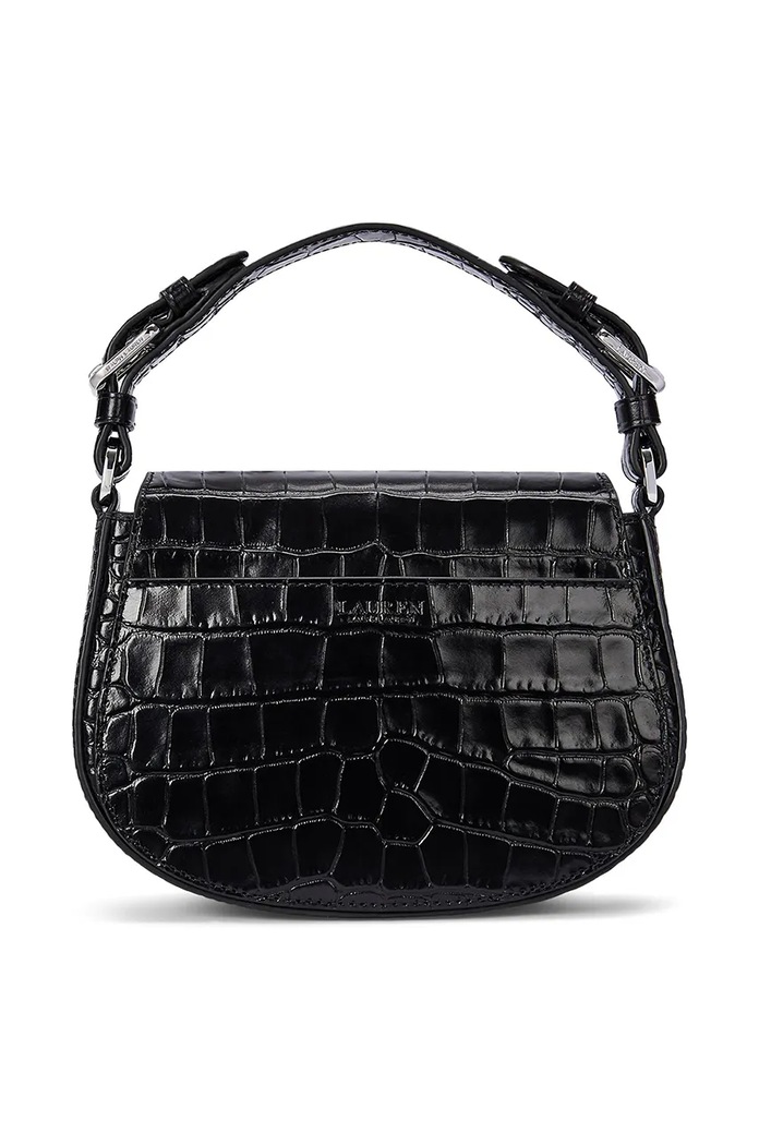 Кожена чанта Lauren Ralph Lauren 431942192 черен AW24