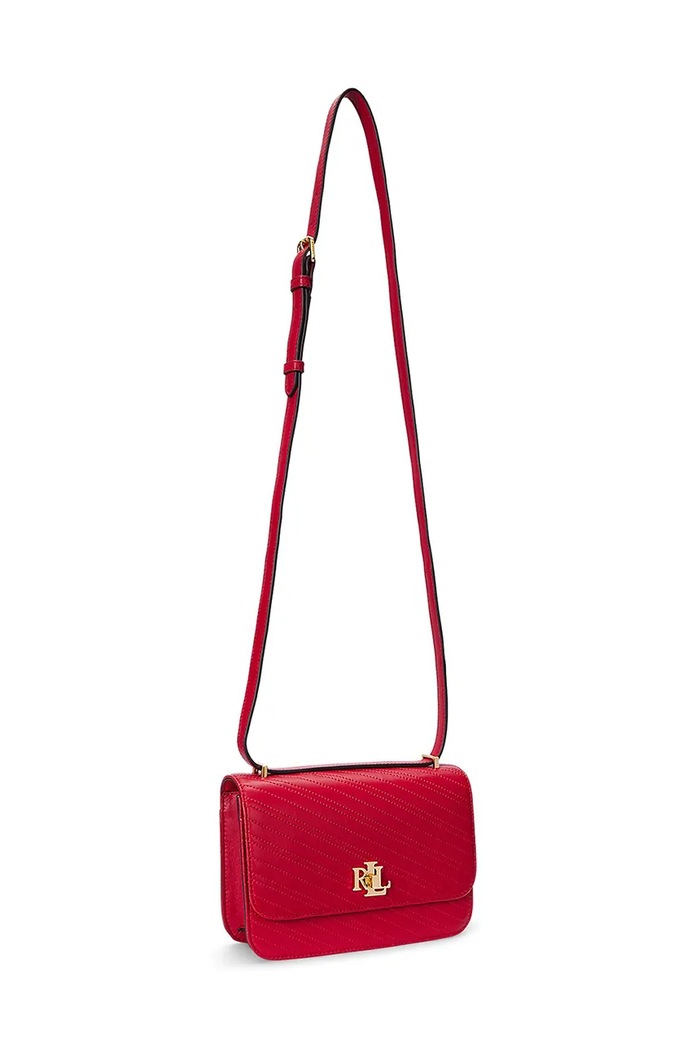 Dodatki Usnjena torbica Lauren Ralph Lauren 431950822 rdeča
