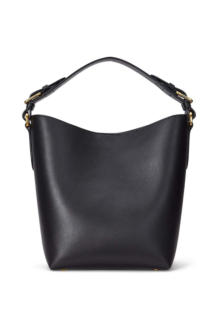 Kožená kabelka Lauren Ralph Lauren 431950855 černá AW24