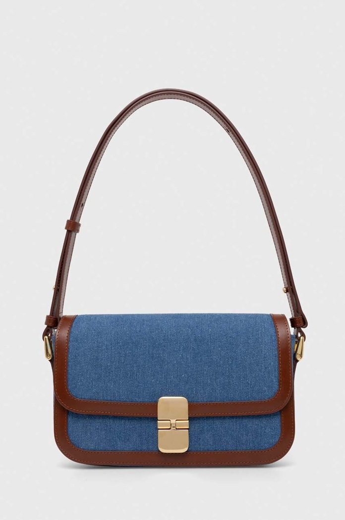 A.P.C. torebka sac grace baguette skóra licowa brązowy COHDH.F61615